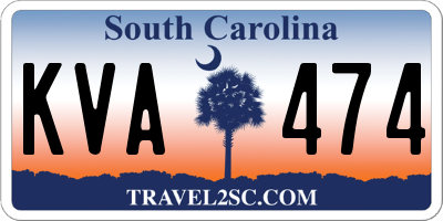 SC license plate KVA474