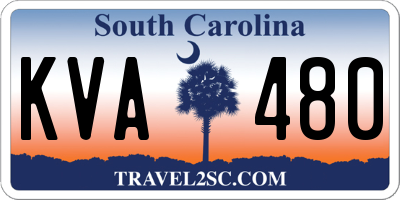 SC license plate KVA480