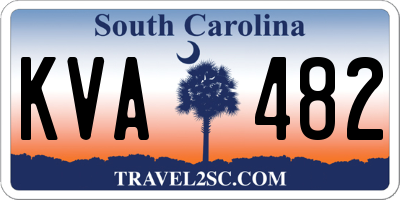 SC license plate KVA482