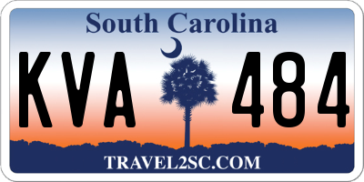 SC license plate KVA484