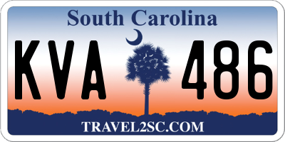 SC license plate KVA486