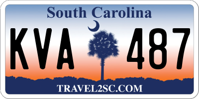 SC license plate KVA487