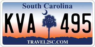 SC license plate KVA495