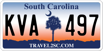 SC license plate KVA497