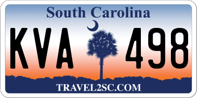 SC license plate KVA498