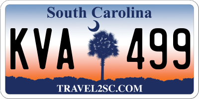SC license plate KVA499