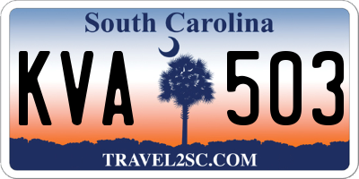 SC license plate KVA503