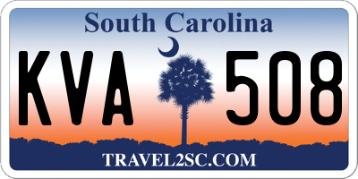 SC license plate KVA508