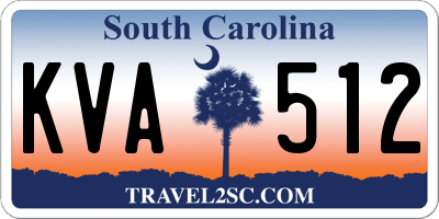 SC license plate KVA512