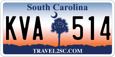 SC license plate KVA514