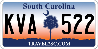 SC license plate KVA522