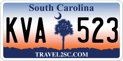 SC license plate KVA523