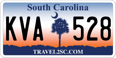 SC license plate KVA528