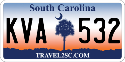 SC license plate KVA532