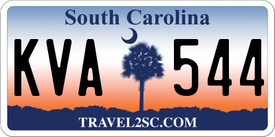 SC license plate KVA544