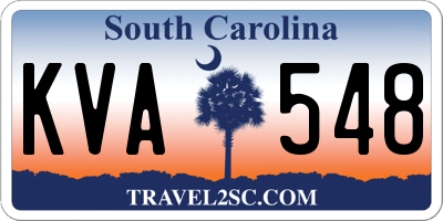 SC license plate KVA548