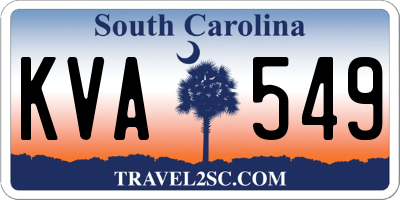 SC license plate KVA549