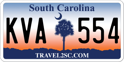 SC license plate KVA554