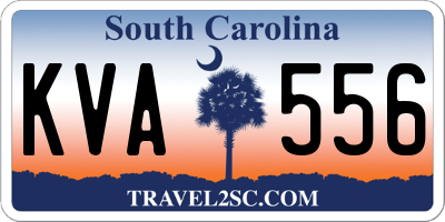 SC license plate KVA556