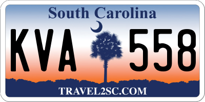 SC license plate KVA558