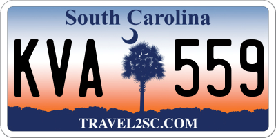 SC license plate KVA559