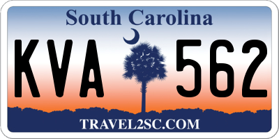 SC license plate KVA562