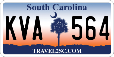 SC license plate KVA564