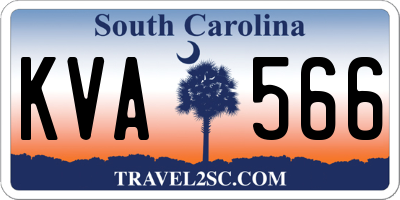 SC license plate KVA566
