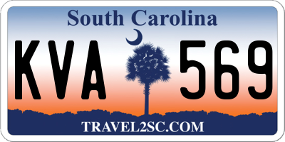 SC license plate KVA569