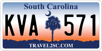 SC license plate KVA571