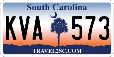 SC license plate KVA573