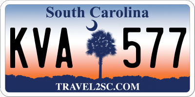 SC license plate KVA577