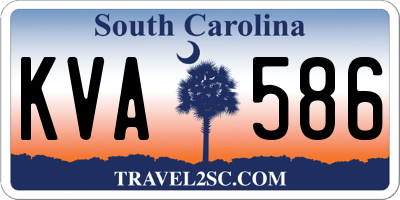 SC license plate KVA586