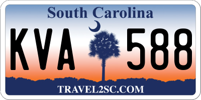 SC license plate KVA588