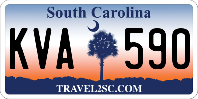 SC license plate KVA590