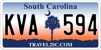 SC license plate KVA594