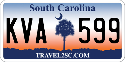 SC license plate KVA599