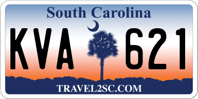 SC license plate KVA621