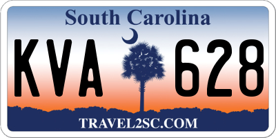 SC license plate KVA628