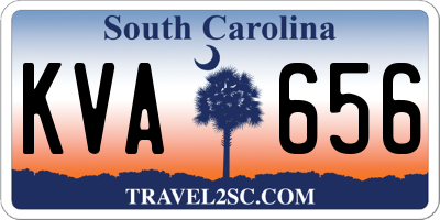 SC license plate KVA656