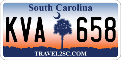 SC license plate KVA658