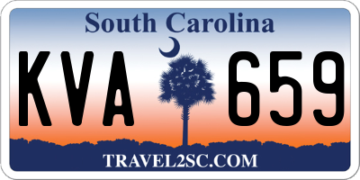SC license plate KVA659