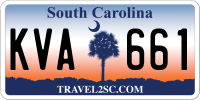 SC license plate KVA661