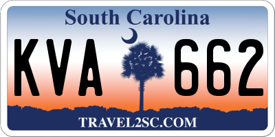 SC license plate KVA662