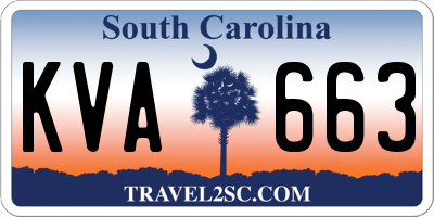 SC license plate KVA663