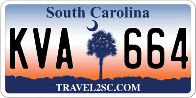 SC license plate KVA664