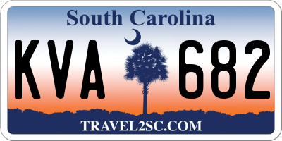 SC license plate KVA682