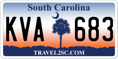 SC license plate KVA683