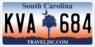 SC license plate KVA684
