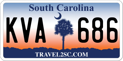 SC license plate KVA686